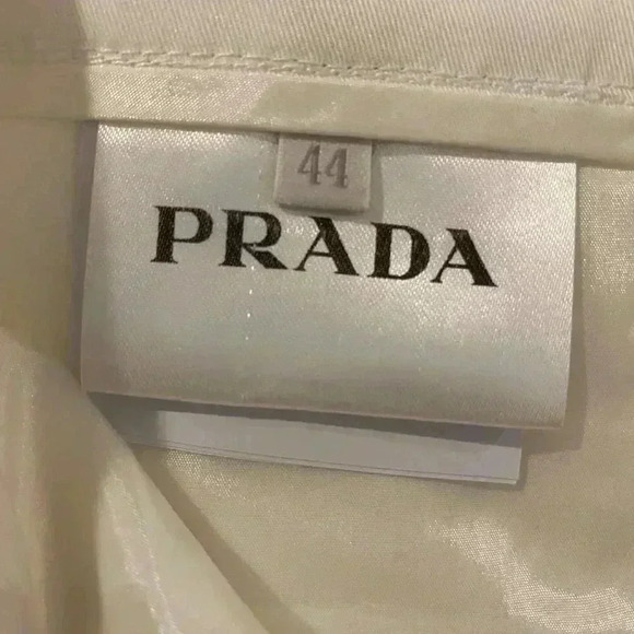 Prada white cotton pant (European size 44), US size 10 - Picture 7 of 10